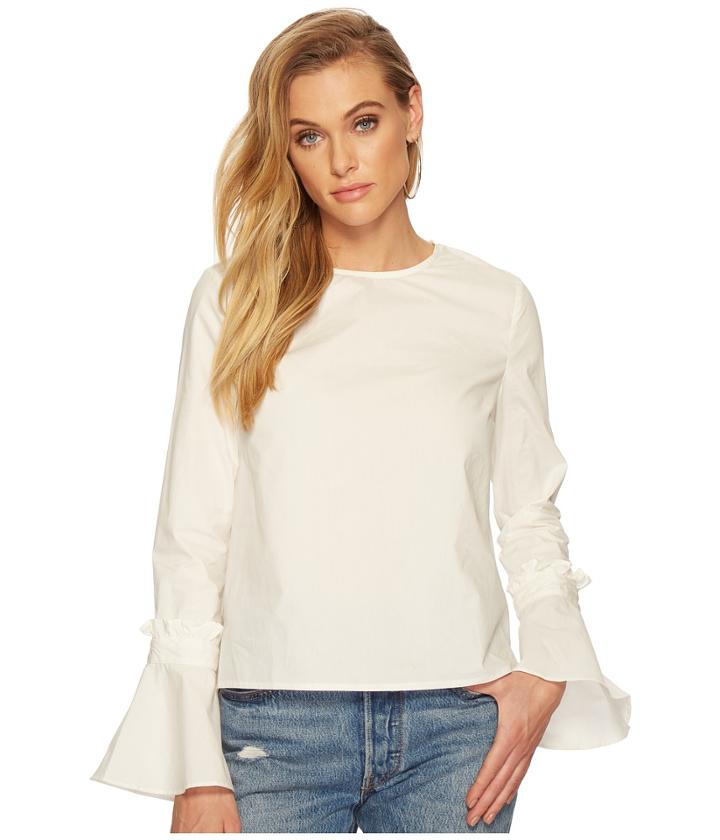 J.o.a. - Ruffled Trumpet Sleeve Top