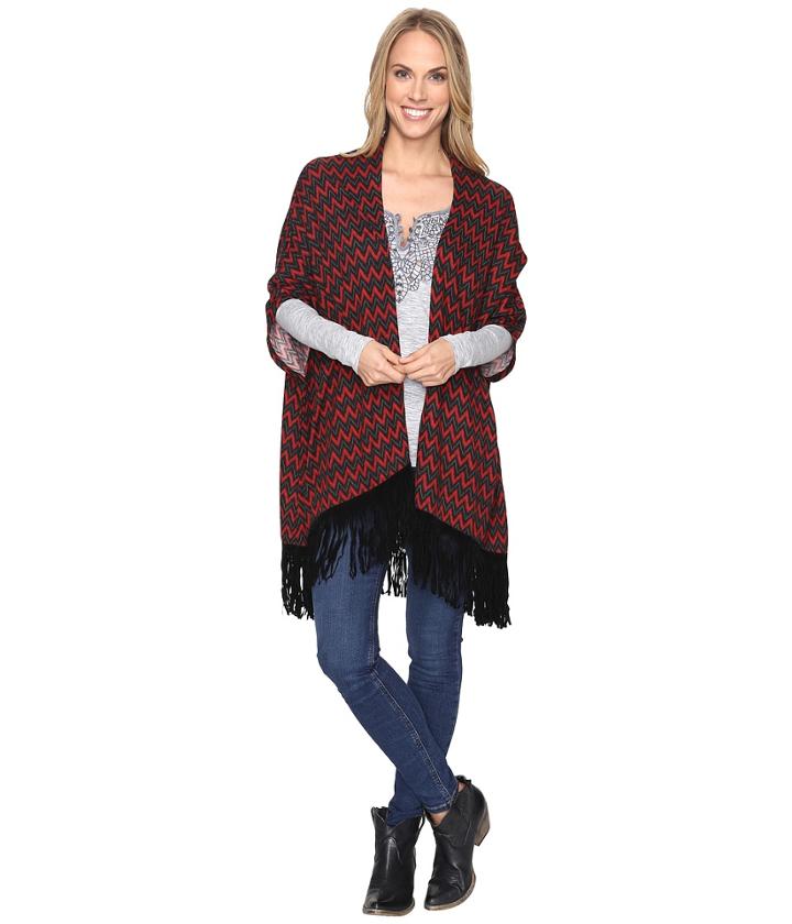 Roper - Gypsy Chevron Print Poncho