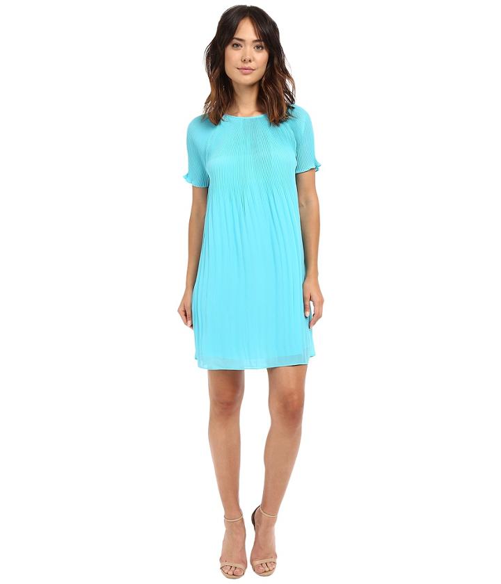 Michael Michael Kors - Short Sleeve Pleat Dress