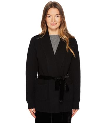 Cashmere In Love - Tracy Cardigan With Velvet Back