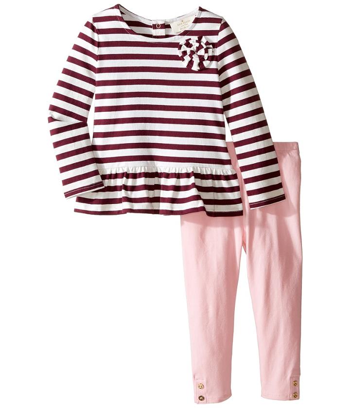 Kate Spade New York Kids - Rosette Top And Leggings Set
