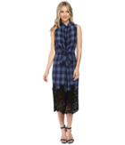 Rebecca Taylor - Plaid Dress With Lace