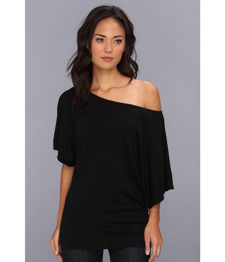 Michael Stars S/s Slub Off-shoulder Dolman