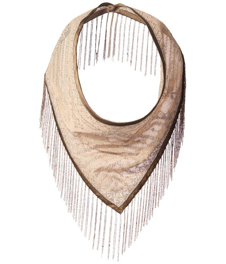 Steve Madden - Metal Fringe Triangle Neckerchief