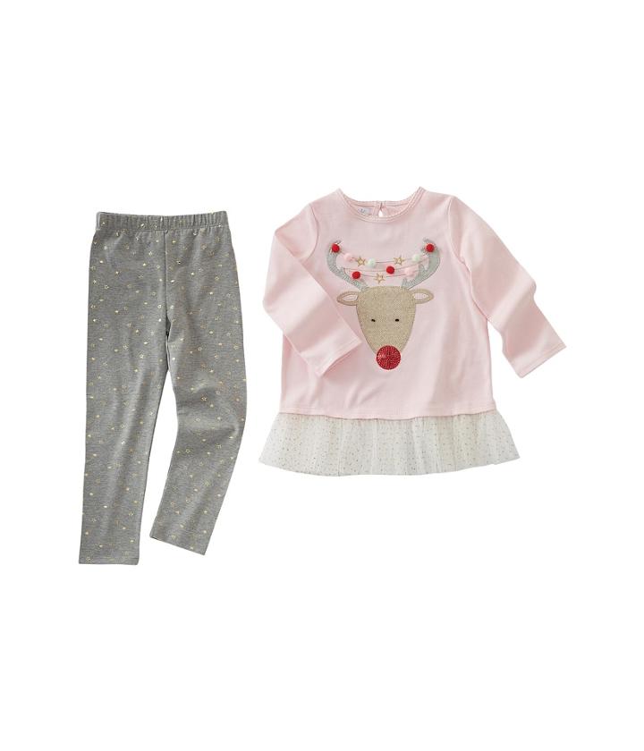 Mud Pie - Reindeer Tunic Leggings Set