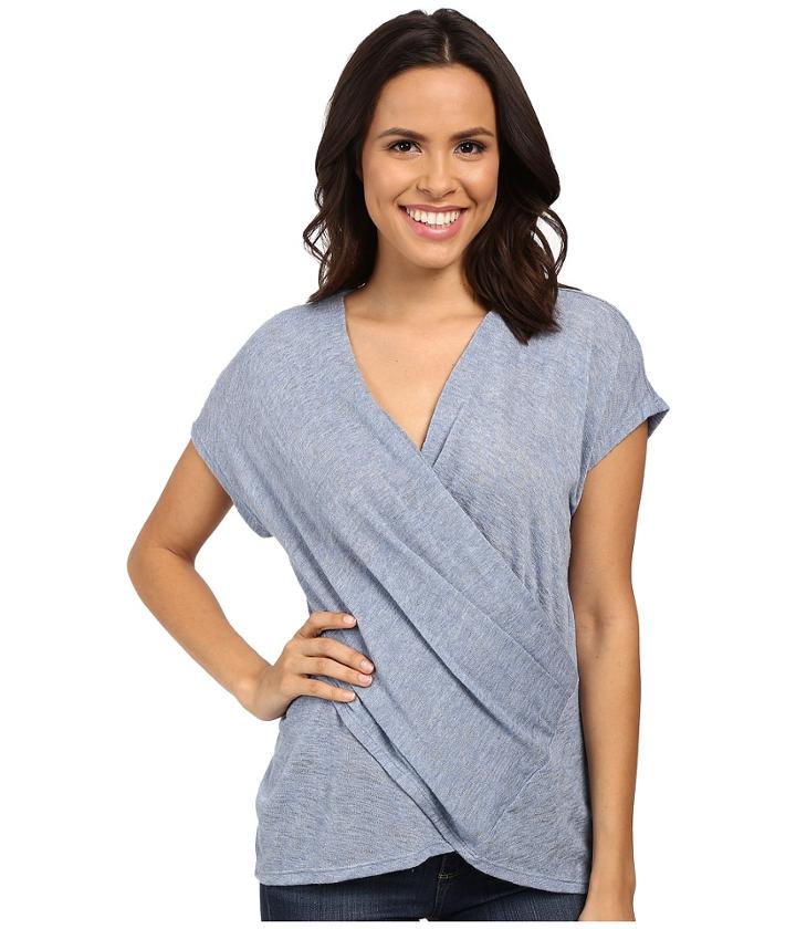 Bobeau - Lillian Cross Over Sweater Knit