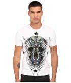 Just Cavalli - Modern Deco Skull Print Tee W/ Stars