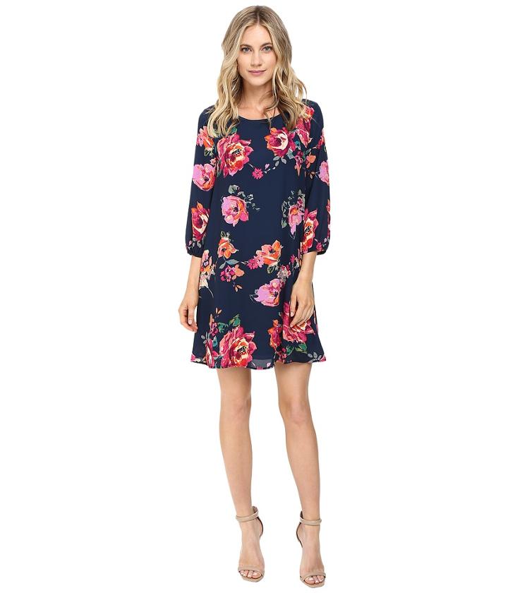 Brigitte Bailey - Bela 3/4 Sleeve Shift Dress