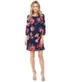 Brigitte Bailey - Bela 3/4 Sleeve Shift Dress