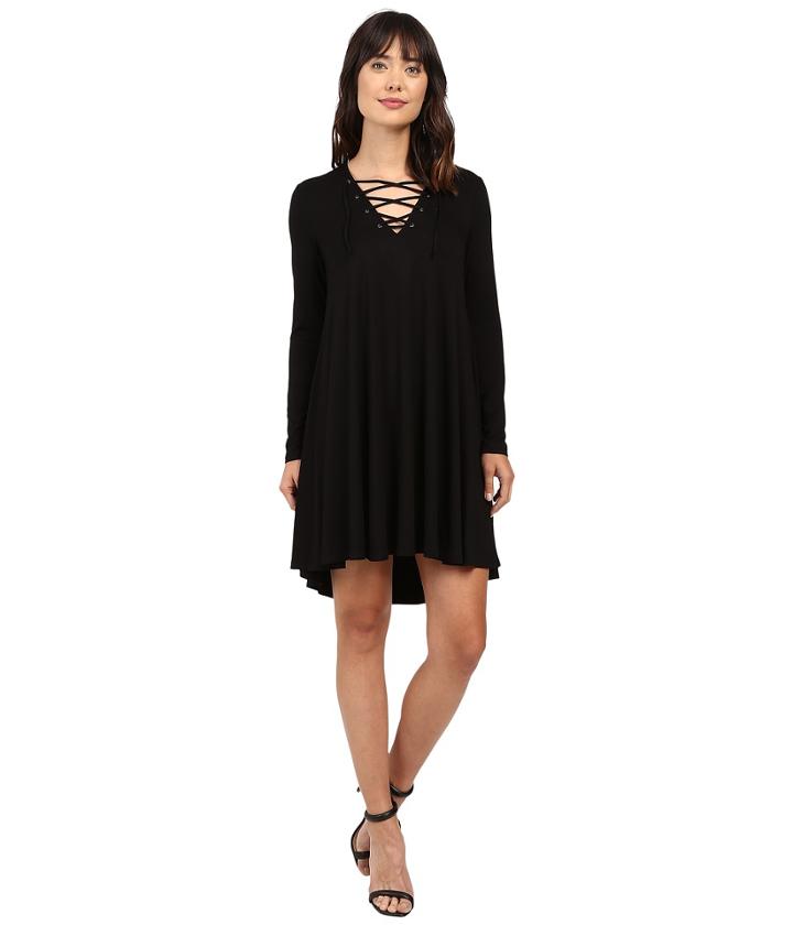 Karen Kane - Lace-up Maggie Trapeze Dress
