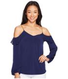 Michael Michael Kors - Cold Shoulder Ruffle Top