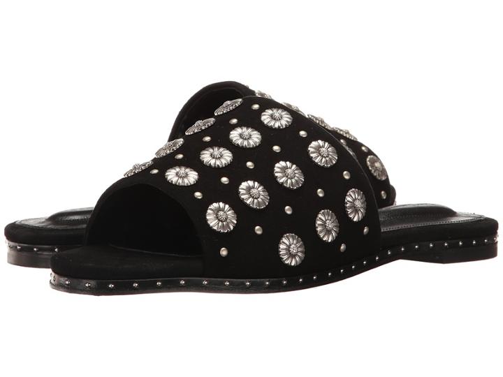 The Kooples - Buckskin Flip-flops With Nail Detail