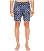 Jack Spade - Flower Tile Swim Trunks