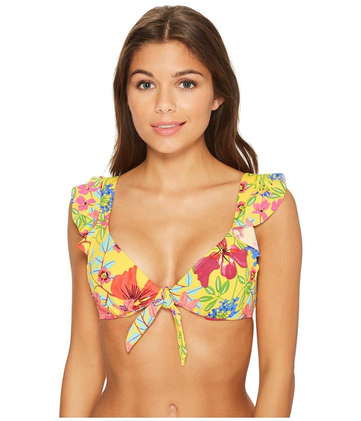 Bleu Rod Beattie - Magic Garden Ruffle Ots Bikini Top