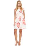 Calvin Klein - Cap Sleeve Floral Fit Flare Dress Cd7mea6t