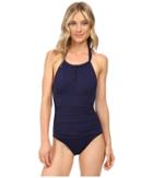 Tommy Bahama - Pearl Solids High Neck Halter One-piece