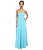 Faviana Chiffon Strapless Sweetheart Knot Dress 7591