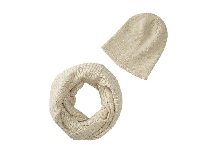 San Diego Hat Company - Knh3334 Lurex Knit Infinity Scarf Beanie Set