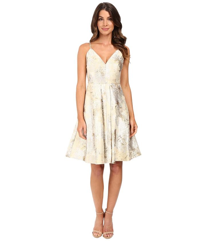 Calvin Klein - Fit Flare Brocade Dress Cd6b1x8n