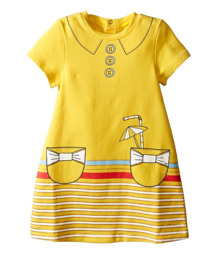Little Marc Jacobs - Dress With Fancy Illustrations Details
