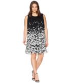 Calvin Klein Plus - Plus Size Printed Sleeveless A-line Dress