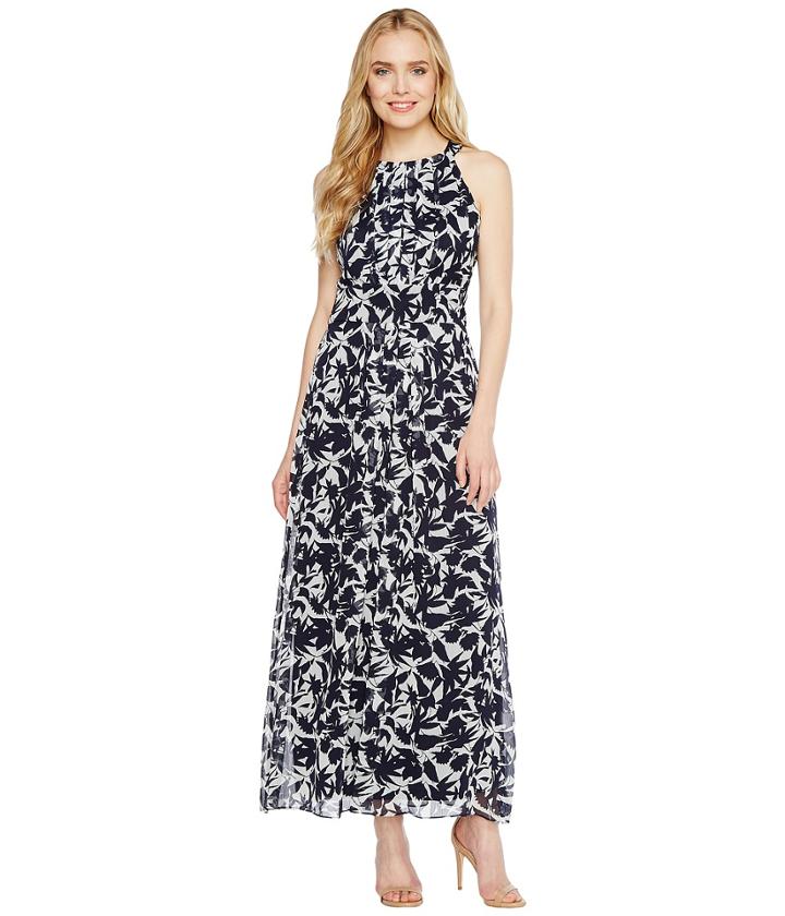 Christin Michaels - Brooke Printed Midi Dress