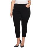 Nydj Plus Size - Plus Size Ami Skinny Ankle W/ Slit Clean In Black
