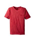 7 For All Mankind Kids - Mineral Wash V-neck Knit Jersey Pocket T-shirt