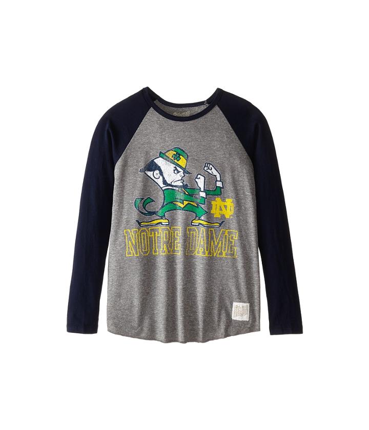 The Original Retro Brand Kids - Notre Dame Raglan Baseball Tee