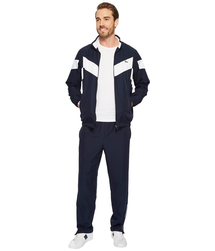 Lacoste - Diamond Weave Taffeta Piping Tracksuit