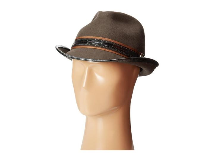 Carlos By Carlos Santana Wool Felt Teardrop Fedora W/ Guitar Pin