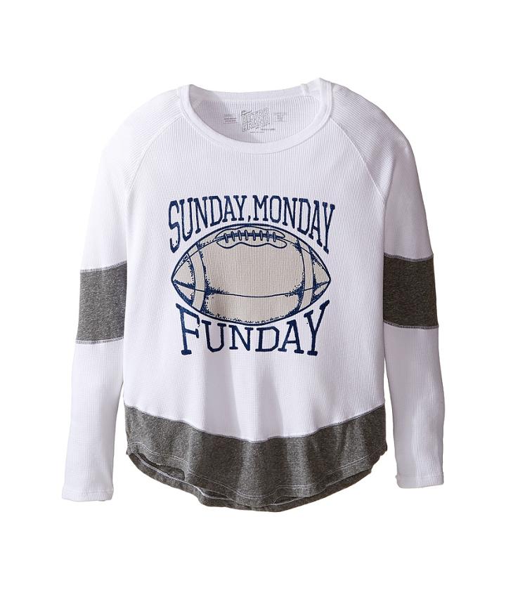 The Original Retro Brand Kids - Sunday Monday Funday Long Sleeve Inset Thermal