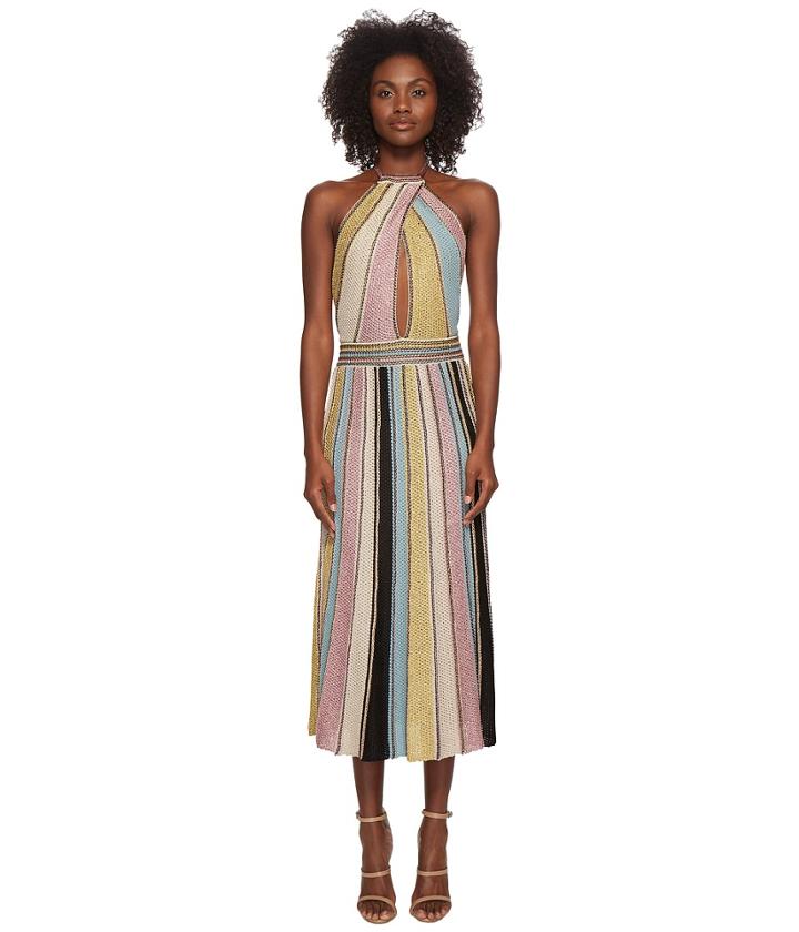 M Missoni - Vertical Stripe Crochet Dress