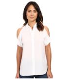 Michael Michael Kors - Cold Shoulder Button Down Top