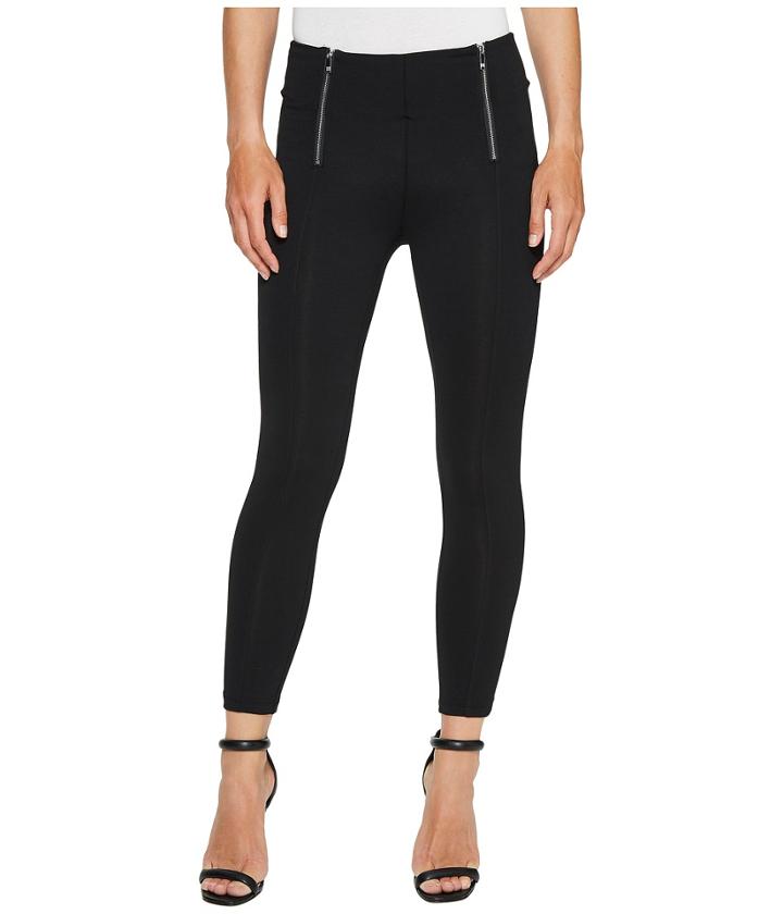 Ivanka Trump - Ponte Zipper Pants In Black