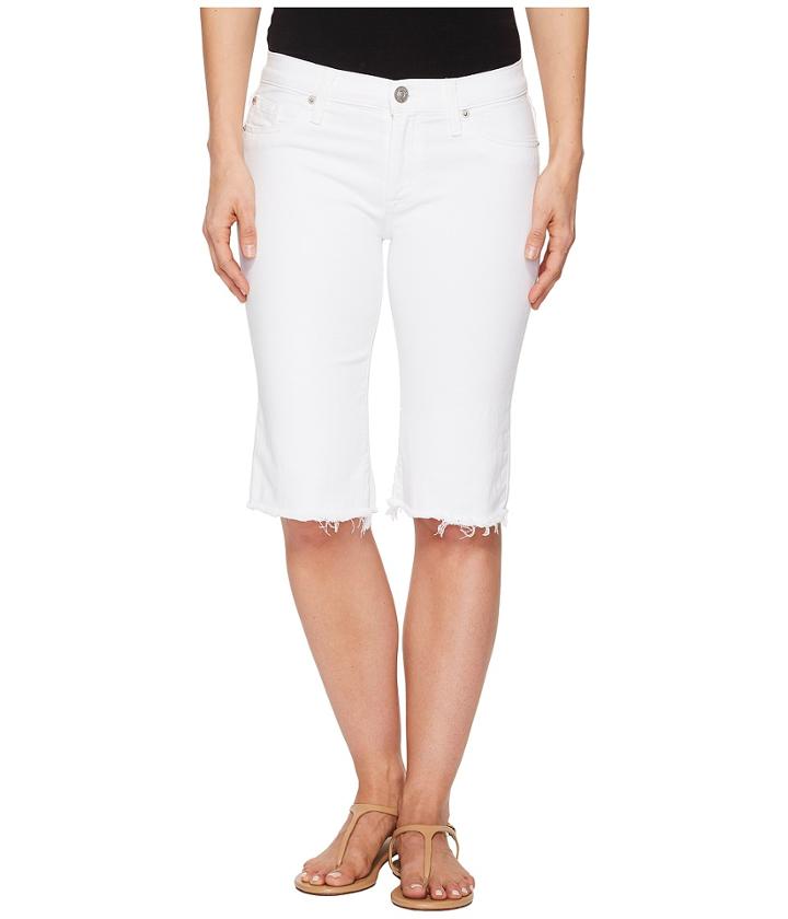 Hudson - Amelia Cut Off Knee Shorts In Optical White