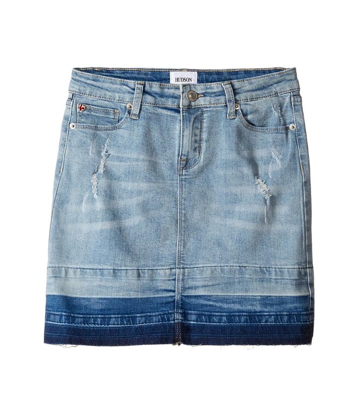 Hudson Kids - Fearless Five-pocket Straight Skirt With Release Hem