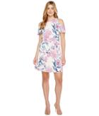 Ivanka Trump - Georgette Cold Shoulder With Tie Dress