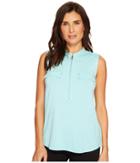 Calvin Klein - Sleeveless Top With 1/2 Zip And Pocket