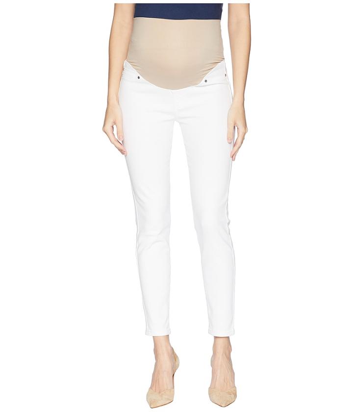 Liverpool - Maternity Ankle Skinny In Super Soft Stretch Denim In Bright White