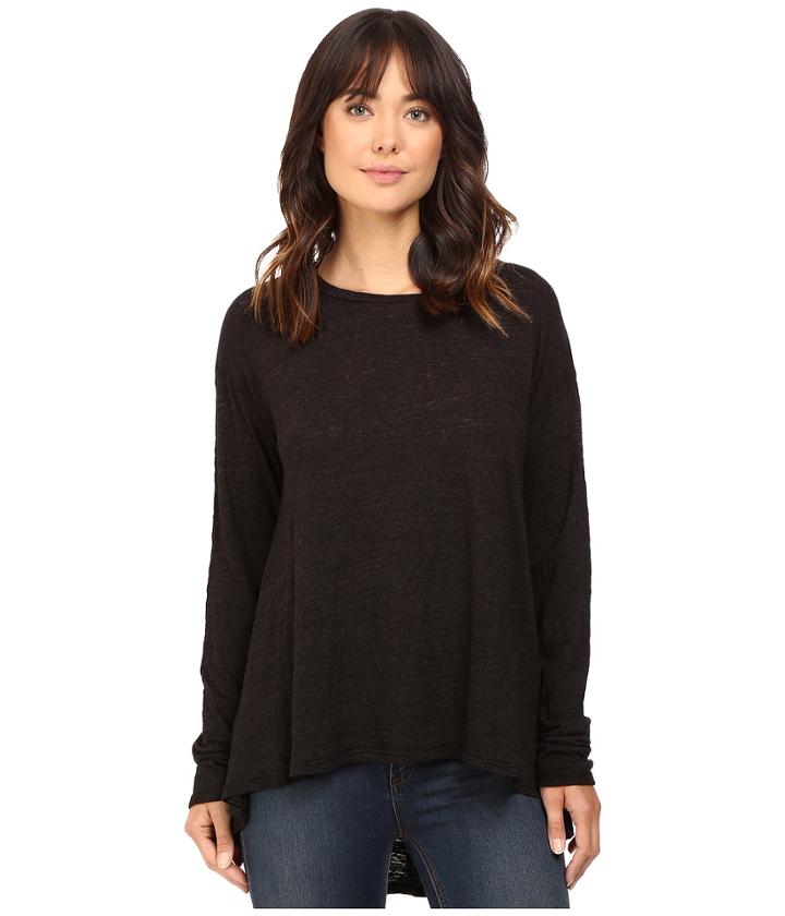 Heather - Cotton Long Sleeve Swing Top