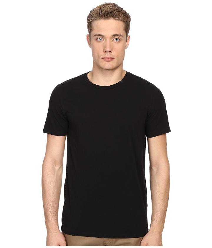 Vince - Short Sleeve Pima Cotton Crew Neck Shirt