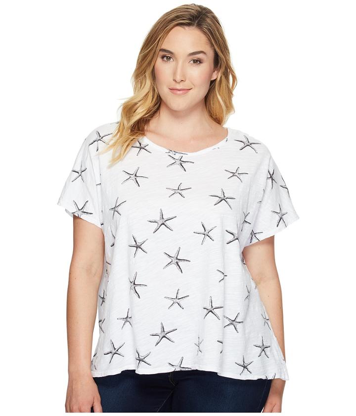 Extra Fresh By Fresh Produce - Plus Size Sea Star Keepsake Tee
