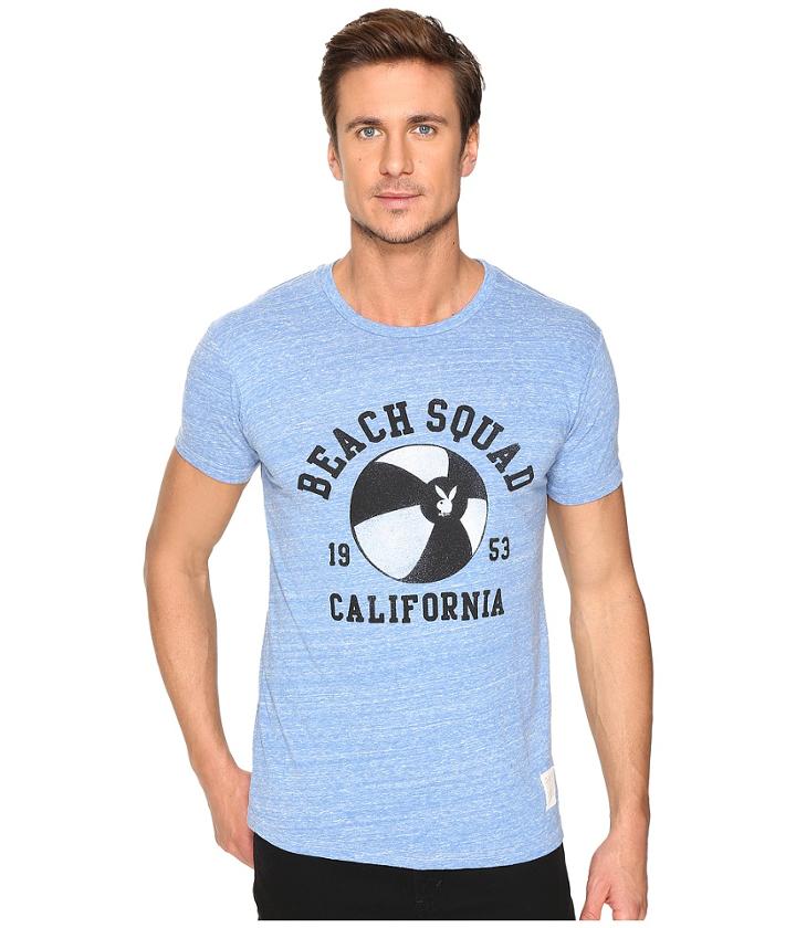 The Original Retro Brand - Short Sleeve Tri-blend Playboy Beach Club Tee