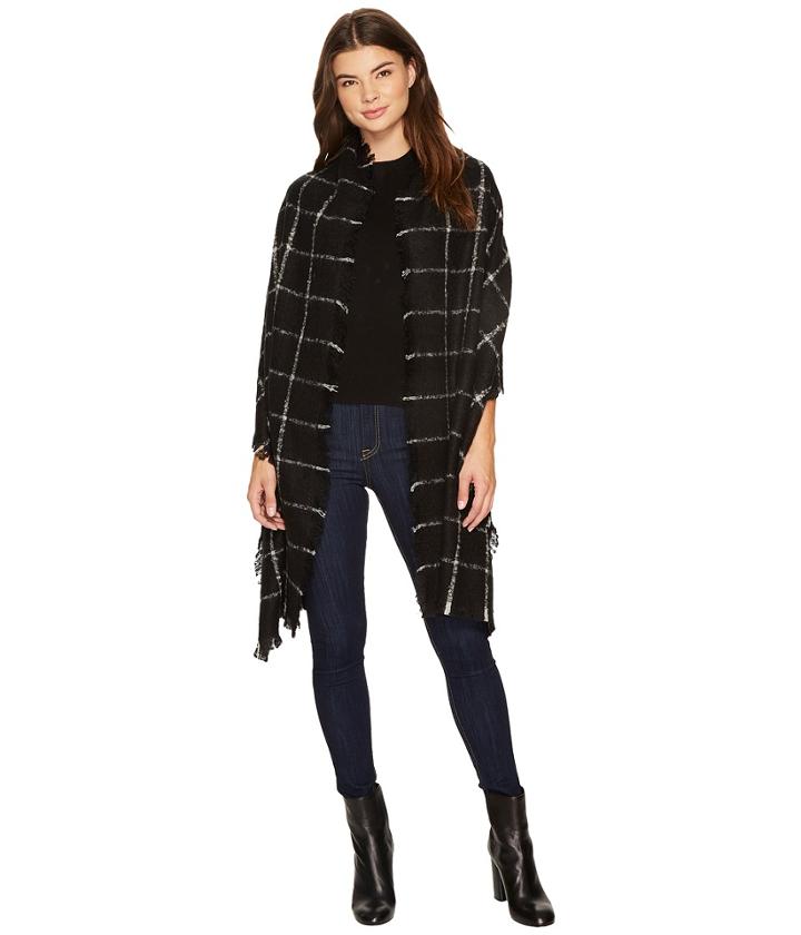Lauren Ralph Lauren - Windowpane Mohair Blanket Wrap