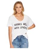 The Original Retro Brand - Drinks Well W/ Others Short Sleeve V-neck T-shirt