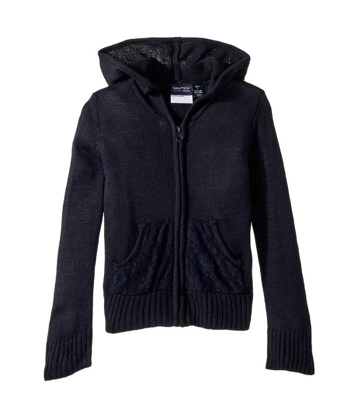 Nautica Kids - Lace Pocket Hoodie Sweater