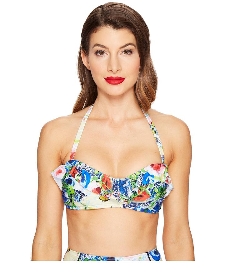 Unique Vintage - Mrs. Davis Ruffle Bikini Top