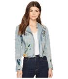 Blank Nyc - Studded Floral Moto Jacket In Sea Of Flowers