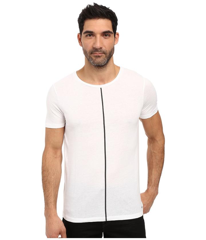 Hugo - Divoli Short Sleeve Crew With Stripe